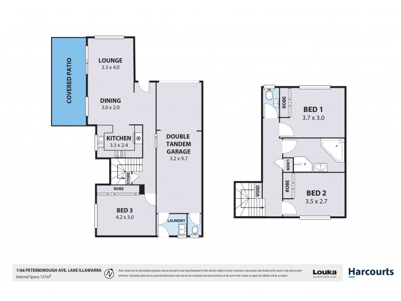 1/66 Peterborough Avenue, Lake Illawarra NSW 2528 Floorplan
