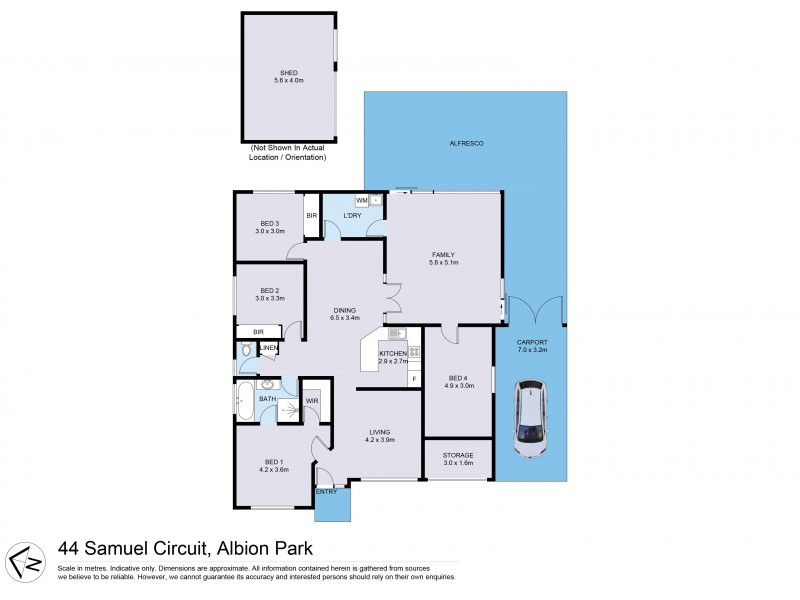 44 Samuel Circuit, Albion Park NSW 2527 Floorplan