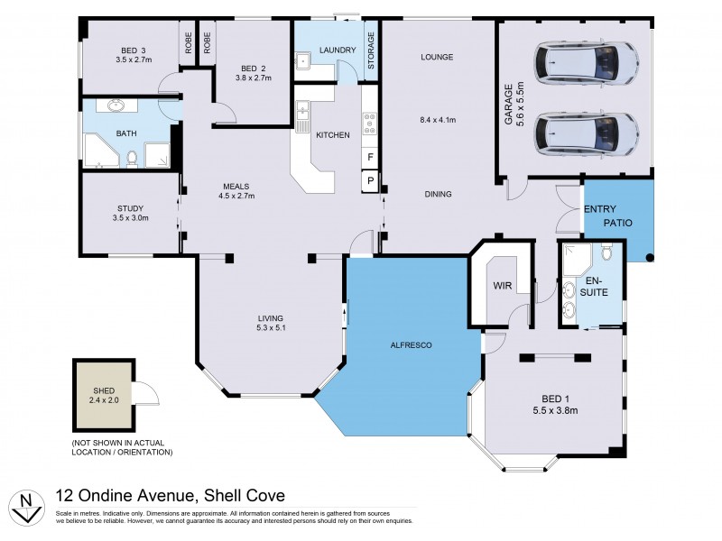 12 Ondine Avenue, Shell Cove NSW 2529 Floorplan