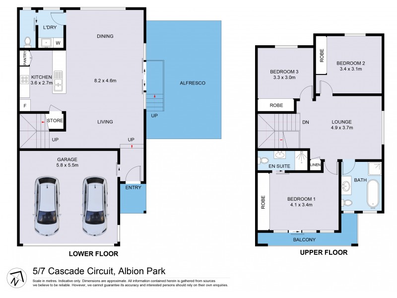 5/7 Cascade Circuit, Albion Park NSW 2527 Floorplan