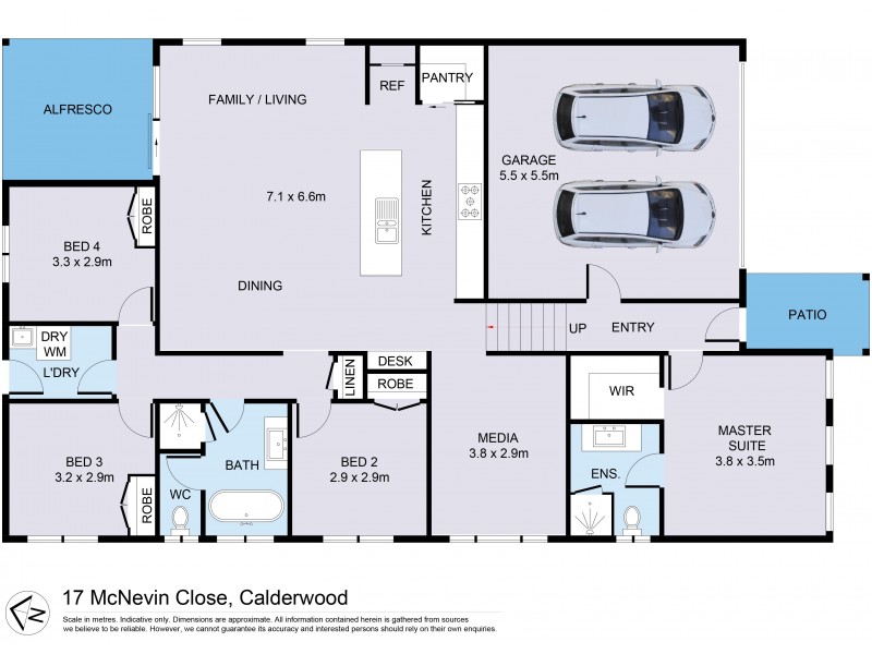 17 McNevin Close, Calderwood NSW 2527 Floorplan