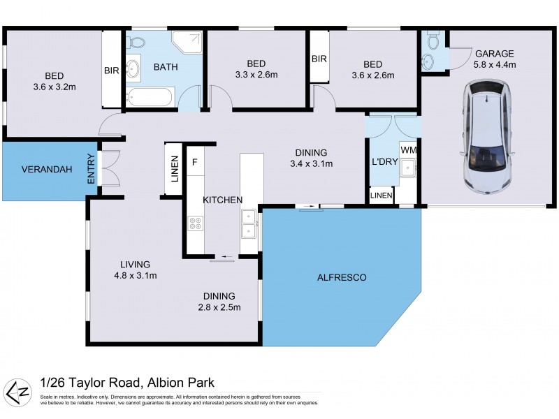 1/26 Taylor Road, Albion Park NSW 2527 Floorplan