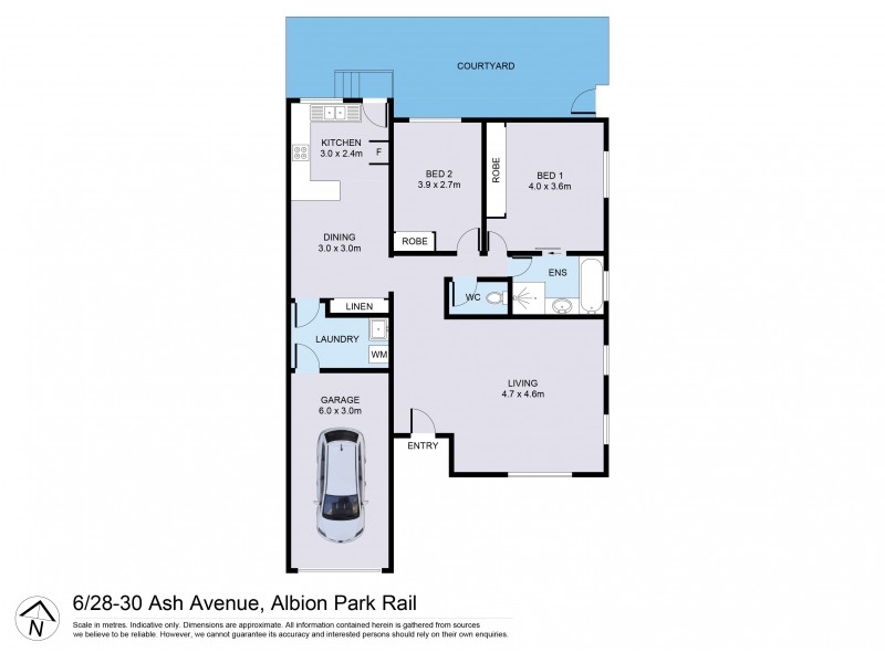 6/28-30 Ash Avenue, Albion Park Rail NSW 2527 Floorplan