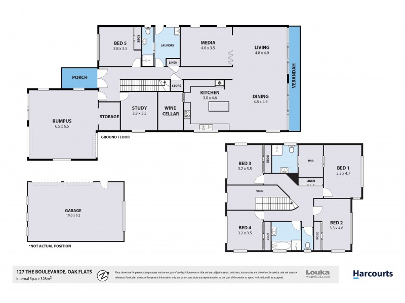 127 The Boulevarde, Oak Flats NSW 2529 Floorplan