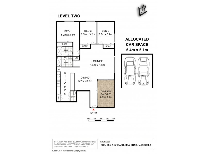 205/165-167 Maroubra Road, Maroubra NSW 2035 Floorplan