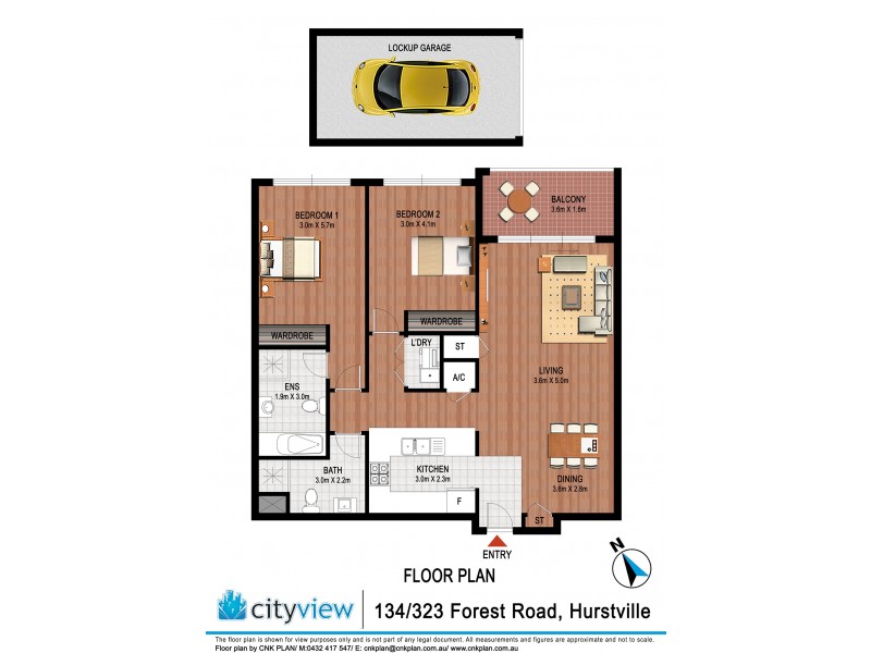 134/323 Forest Road, Hurstville NSW 2220 Floorplan