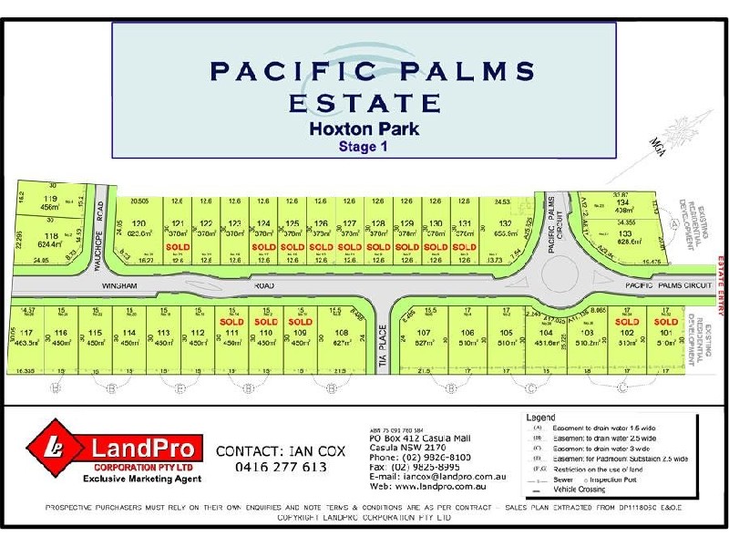 Lots 101 – 134 Pacific Palms Circuit, Hoxton Park NSW 2171