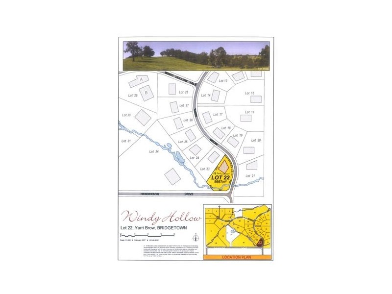 Lot/22 Yarri Brow, Bridgetown WA 6255