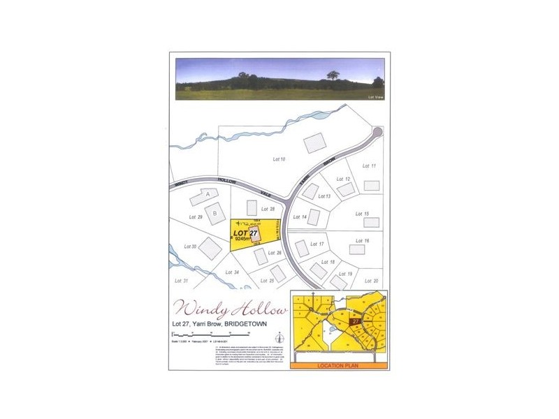 Lot/27 Yarri Brow, Bridgetown WA 6255