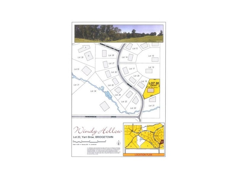 Lot/20 Yarri Brow, Bridgetown WA 6255