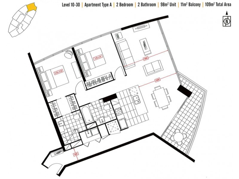 219xx/xx Southport Tower II, Southport QLD 4215