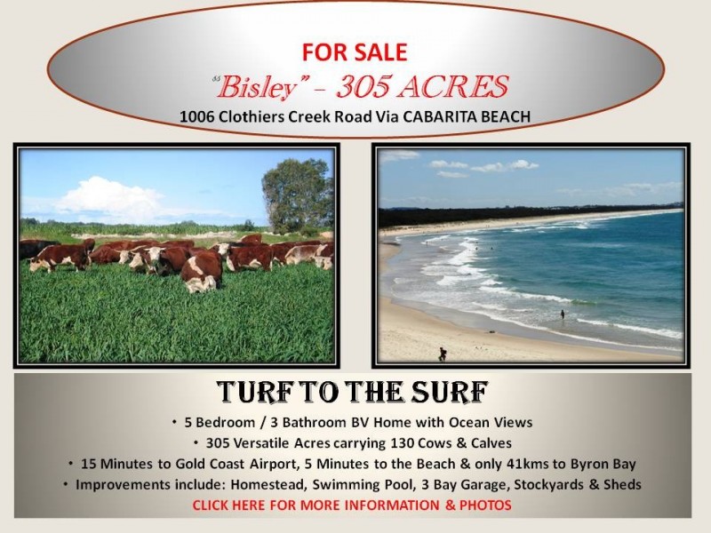 1006 CLOTHIERS CREEK ROAD, Tweed Heads NSW 2485