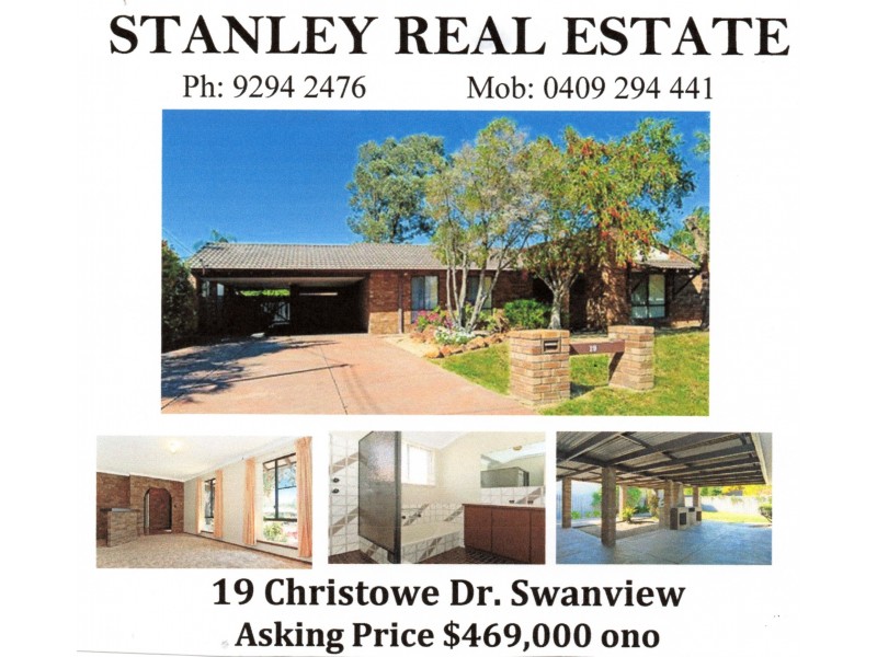 19 CHRISTOWE DRIVE, Swan View WA 6056