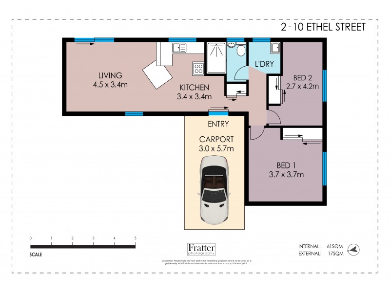 2/10 ETHEL STREET, Hyde Park QLD 4812 Floorplan
