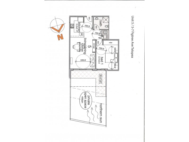 5/5-7 Fig Tree Ave, Telopea NSW 2117 Floorplan