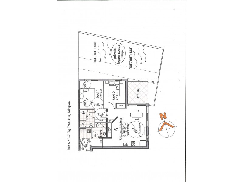 6/5-7 Fig Tree Ave, Telopea NSW 2117 Floorplan