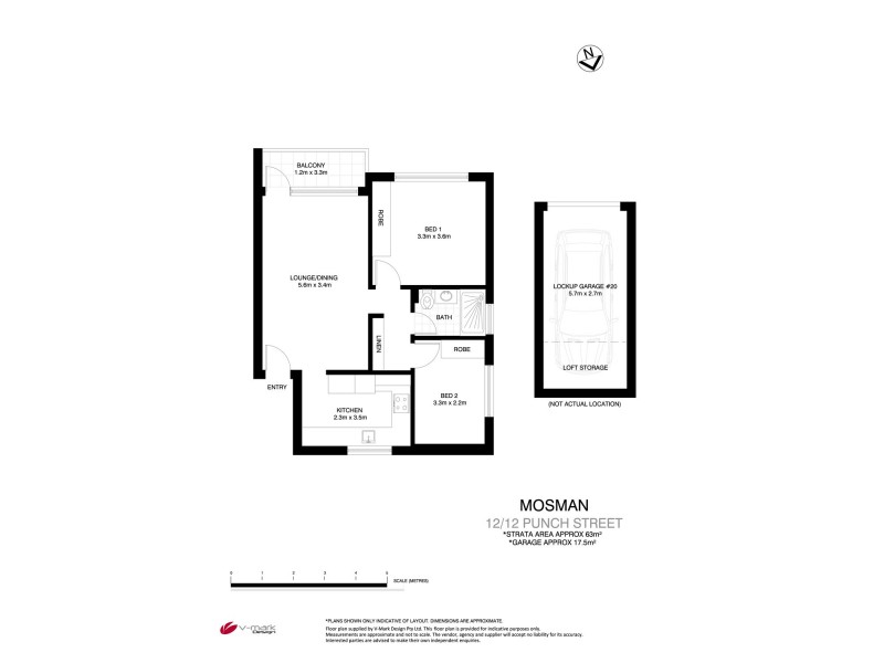 12/12 Punch Street, Mosman NSW 2088 Floorplan