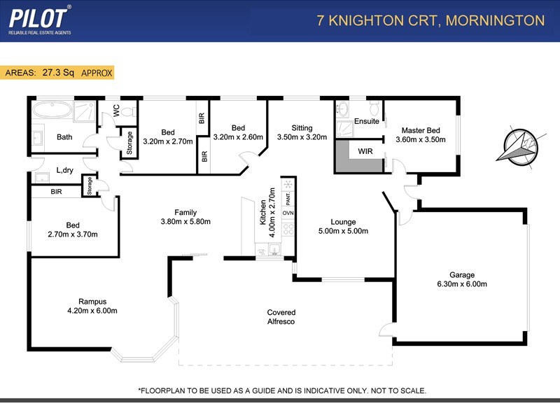 7 Knighton Court, Mornington VIC 3931 Floorplan