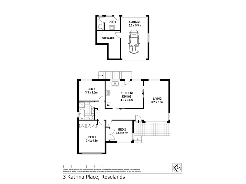 3 KATRINA PLACE, Roselands NSW 2196 Floorplan