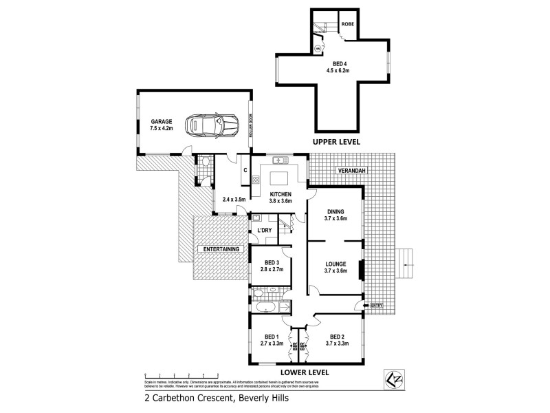 2 Carbethon Crescent, Beverly Hills NSW 2209 Floorplan
