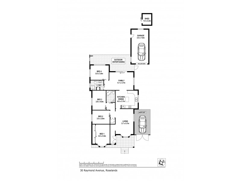 30 RAYMOND AVE, Roselands NSW 2196 Floorplan