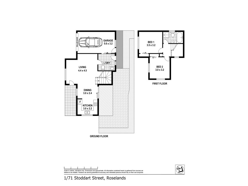 1/71 STODDART STREET, Roselands NSW 2196 Floorplan