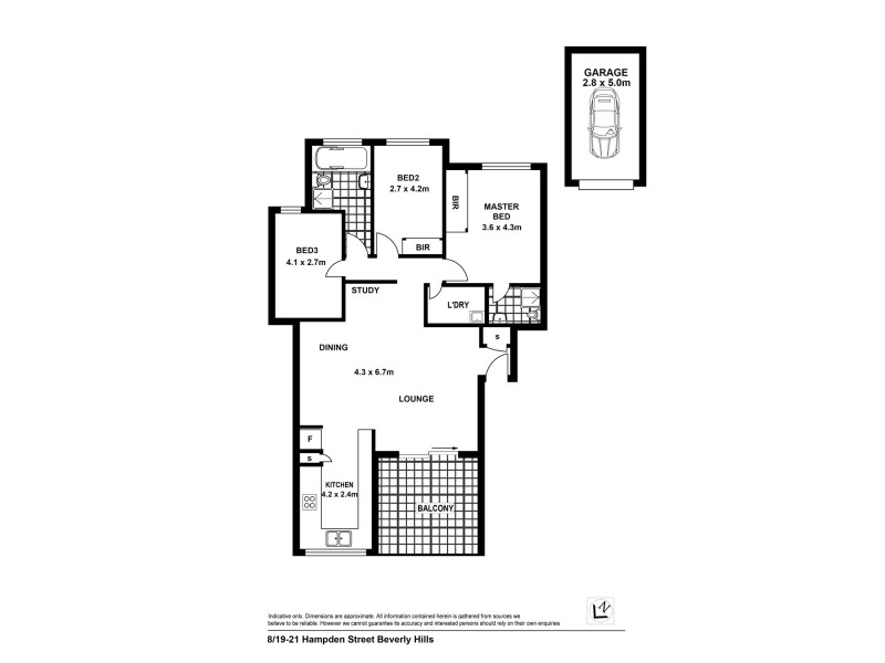 8/19-21 HAMPDEN STREET, Beverly Hills NSW 2209 Floorplan