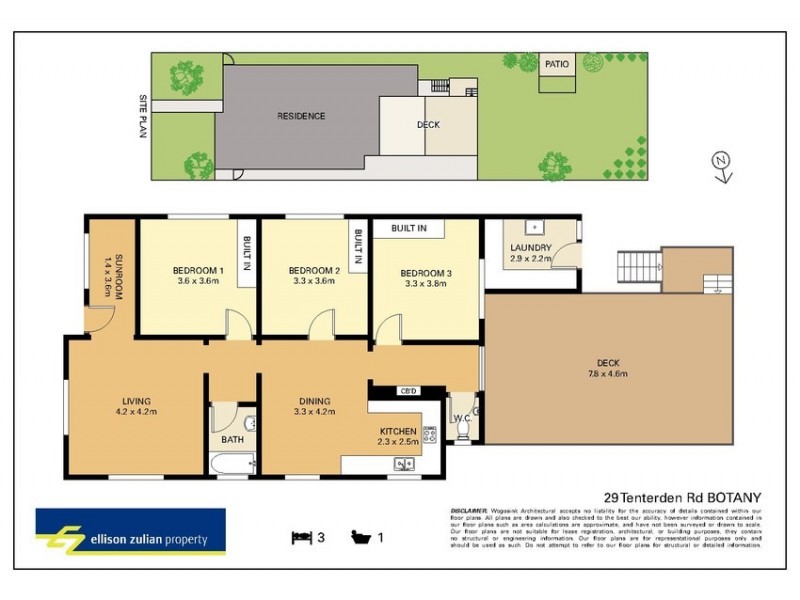 29 Tenterden Road, Botany NSW 2019 Floorplan