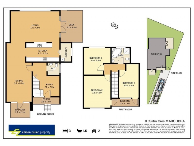 8 Curtin Crescent, Maroubra NSW 2035 Floorplan