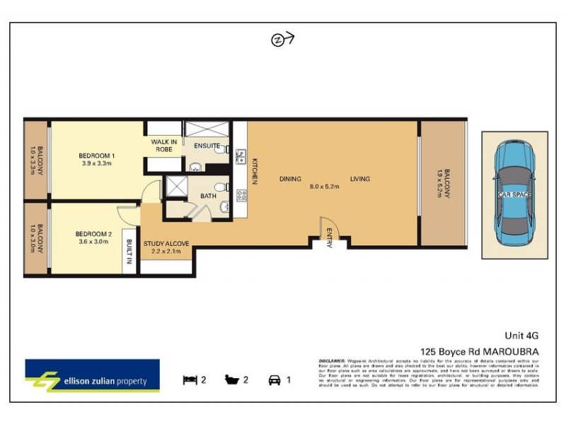 4g/10-12 Green Street, Maroubra NSW 2035 Floorplan
