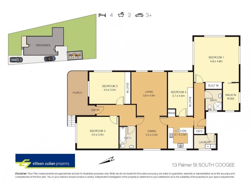 13 Palmer St, South Coogee NSW 2034 Floorplan