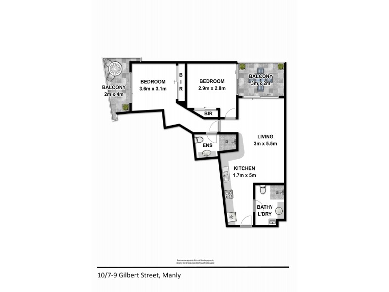 10/7-9 Gilbert Street, Manly NSW 2095 Floorplan