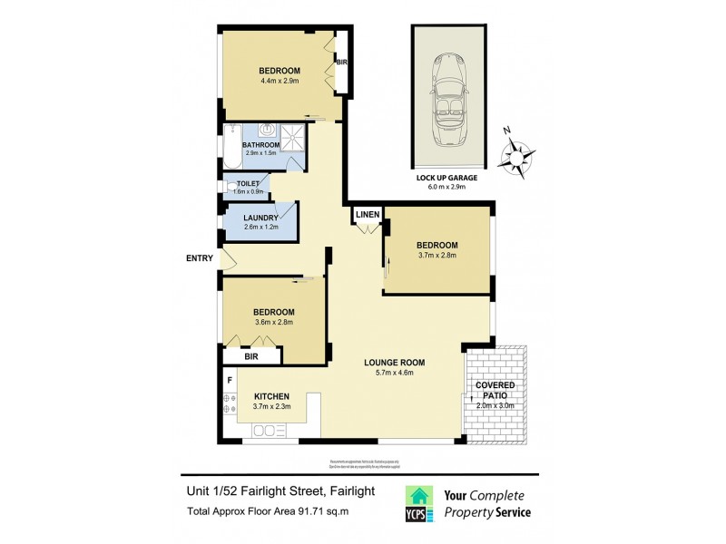 1/52 Fairlight Street, Fairlight NSW 2094 Floorplan