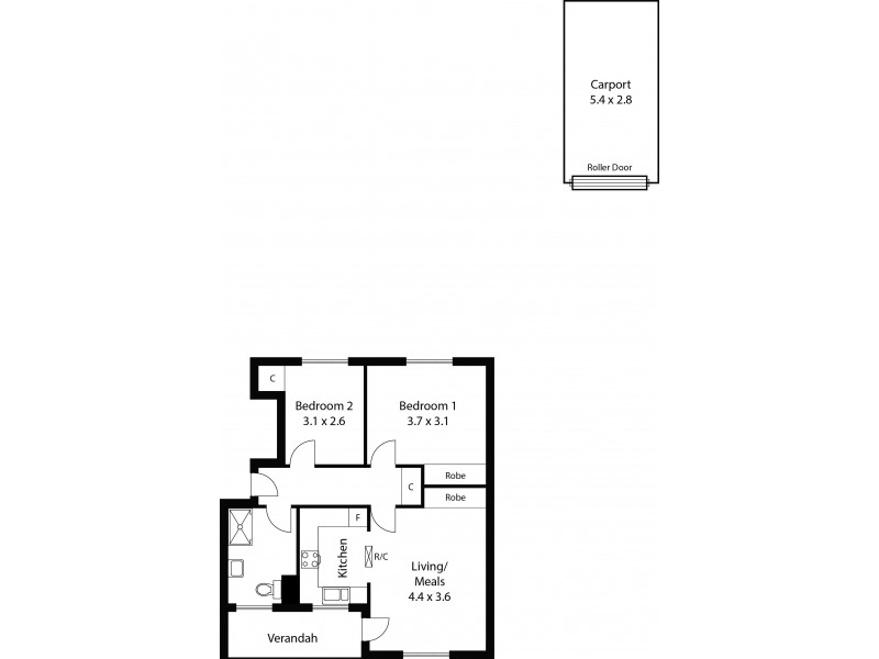 8/515 Main North Road, Elizabeth SA 5112 Floorplan