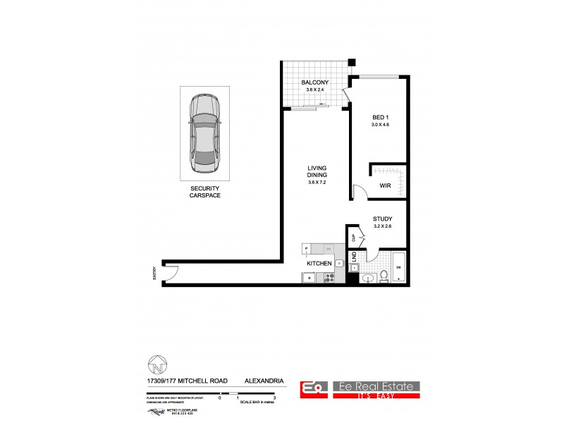17309/177 Mitchell Road, Erskineville NSW 2043 Floorplan