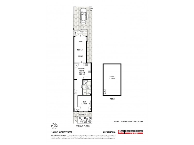 142 BELMONT STREET, Alexandria NSW 2015 Floorplan