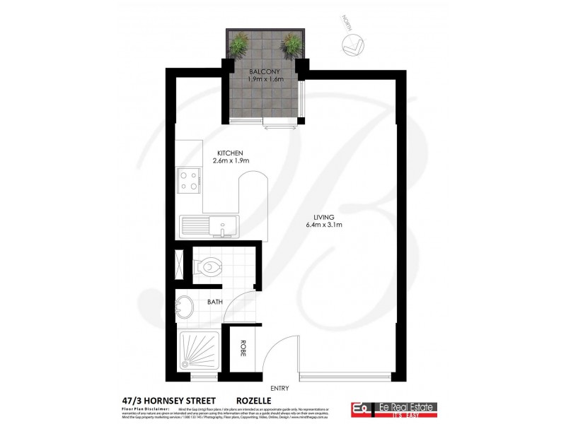 47/3 Hornsey Street, Rozelle NSW 2039 Floorplan