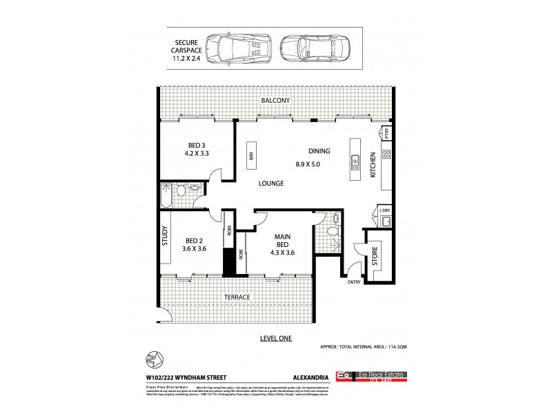 W102/222 Wyndham Street, Alexandria NSW 2015 Floorplan