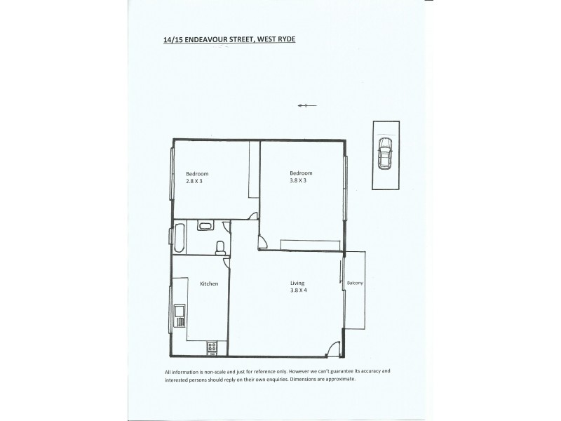 14/15 Endeavour street, West Ryde NSW 2114 Floorplan