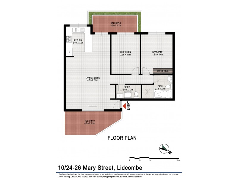 10/24 Mary, Lidcombe NSW 2141 Floorplan