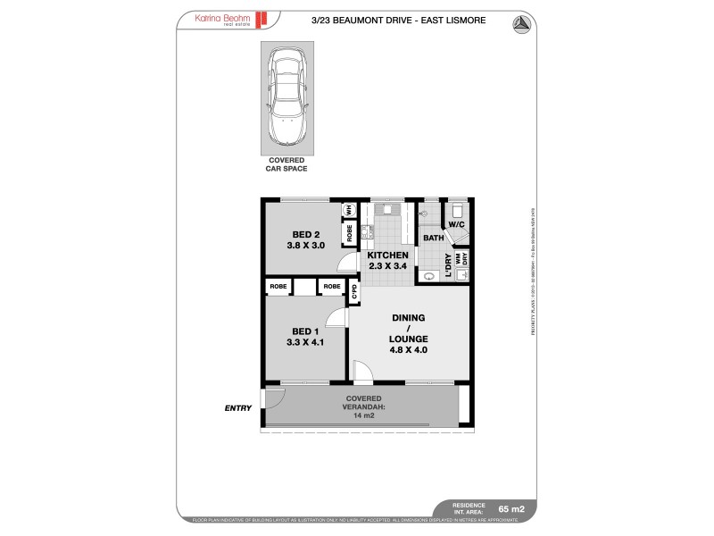 3/23 Beaumont Drive, East Lismore NSW 2480 Floorplan