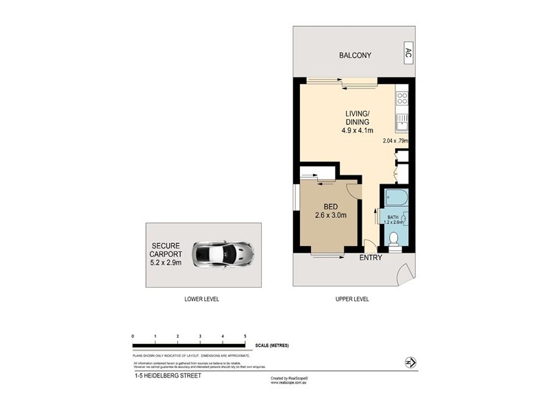 8/5 Heidelberg Street, East Brisbane QLD 4169 Floorplan