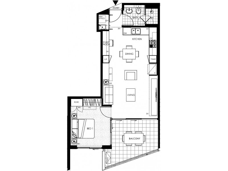 Level 11/63 Blamey St, Kelvin Grove QLD 4059 Floorplan