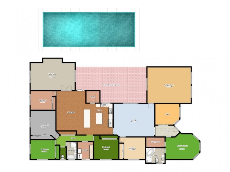 14 Scarborough Ct, Mundoolun QLD 4285 Floorplan