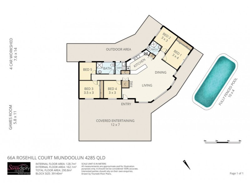 66A Rosehill Crt, Mundoolun QLD 4285 Floorplan