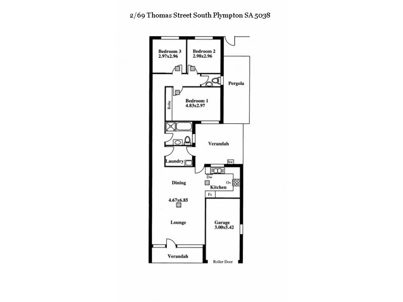 2/69 Thomas Street, South Plympton SA 5038 Floorplan