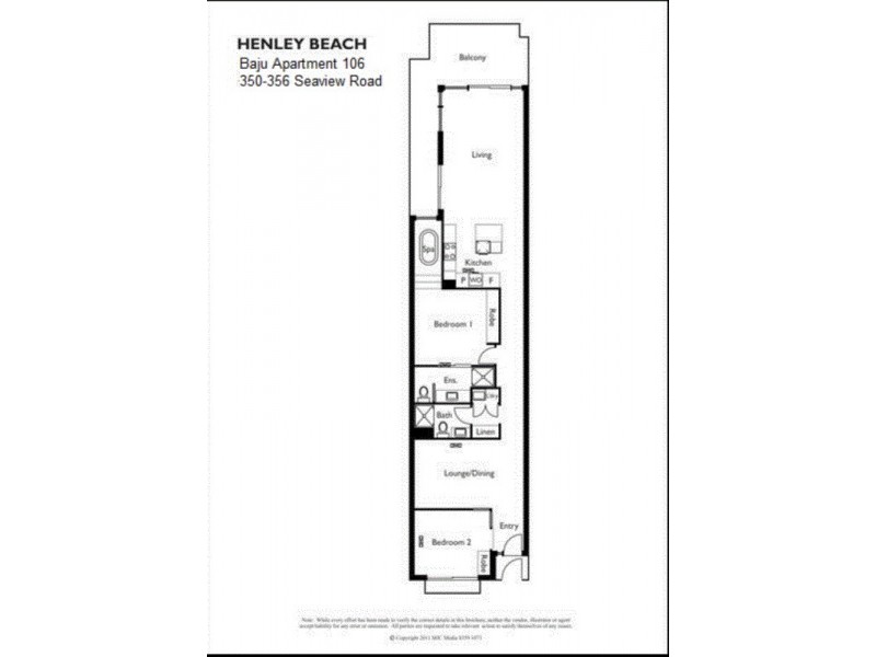 106/350-356 Seaview Road, Henley Beach SA 5022 Floorplan