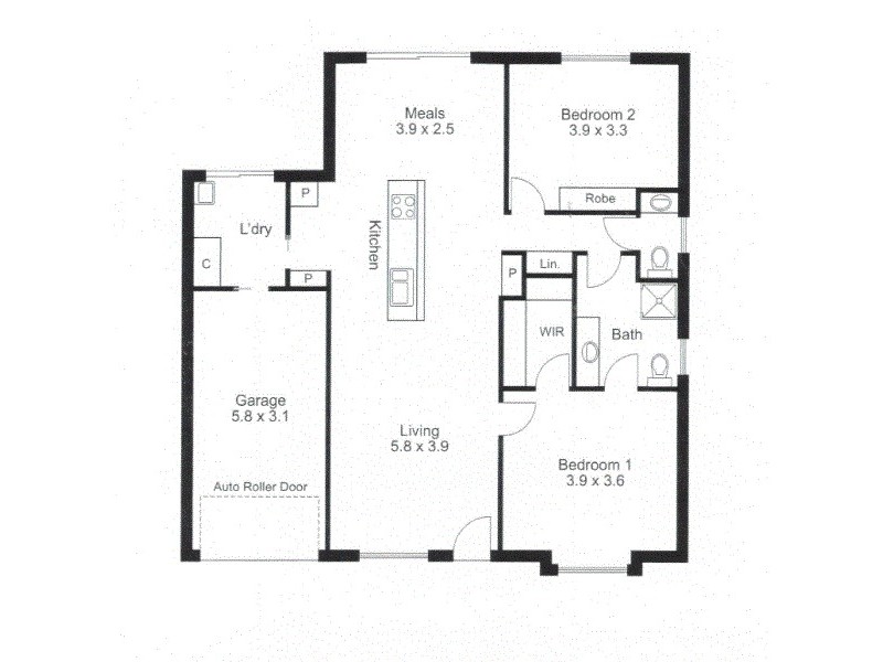 2/18 Margaret Street, Lyndoch SA 5351 Floorplan