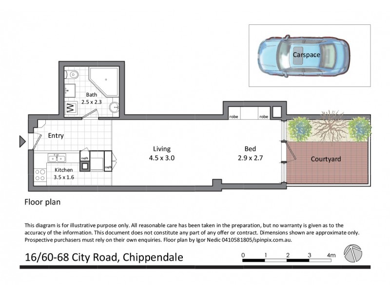 16/60-68 City Rd, Chippendale NSW 2008 Floorplan