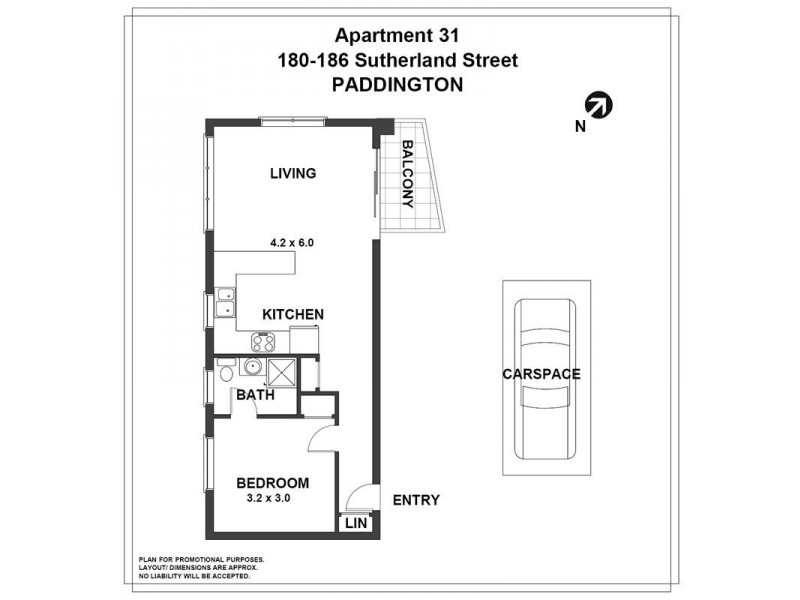 31/186 Sutherland Street, Paddington NSW 2021